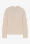 Hugo Boss Fubrina Wool And Cashmere Sweater In White