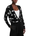 Hugo Boss Merino Wool-blend Cardigan With Tulip Jacquard In Open Misc
