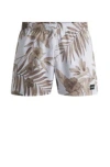 Hugo Boss Fully Lined Swim Shorts With Seasonal Print In White