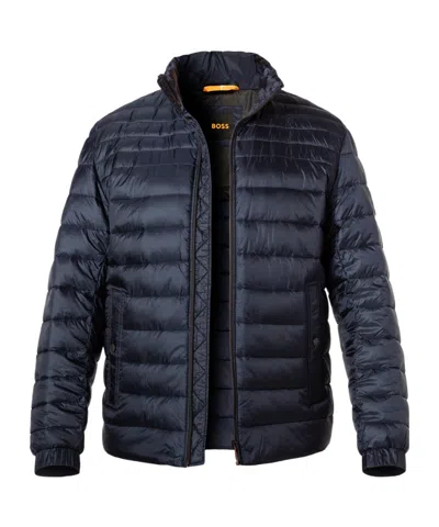 Hugo Boss Funnel-neck Puffer Jacket In Black