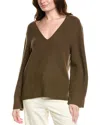 Hugo Boss Fusoni Wool Sweater In Green