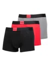 Hugo Boss Galaxy Boxer (pack Of Three) In Gray