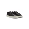 Hugo Boss Gary Grained-leather Trainers With Hidden Laces In Brown