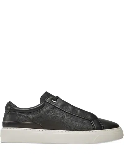 Hugo Boss Gary Leather Sneakers In Black
