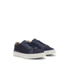Hugo Boss Gary Low-top Trainers With Breathable Knit Uppers In Blue