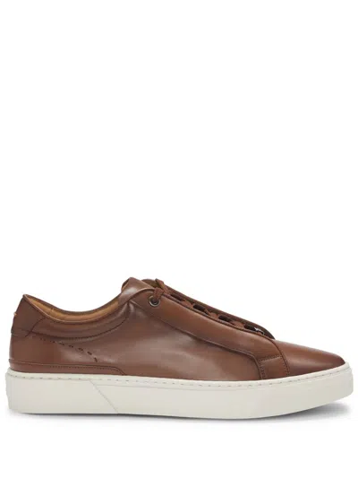 Hugo Boss Gary Trainers In Brown