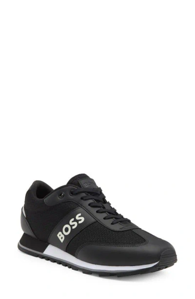 Hugo Boss Gender Inclusive Parkour Runn Sneaker In Black