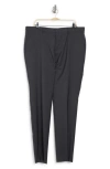 Hugo Boss Genesis Virgin Wool Trousers In Dark Grey