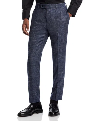 Hugo Boss Genius Melange Slim Fit Suit Pants In Dark Blue