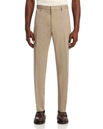 Hugo Boss Genius Slim Fit Trousers In Brown