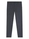 Hugo Boss Genius Virgin Wool Trousers In Blue