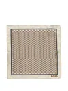 Hugo Boss Geometric-pattern Pocket Square And Tie Set In Gold