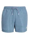 Hugo Boss Badeshorts Mit Geometrischem Muster In White