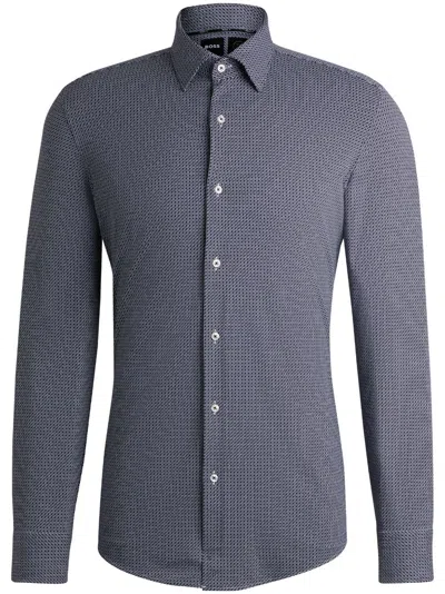 HUGO BOSS GEOMETRIC-PRINT SHIRT
