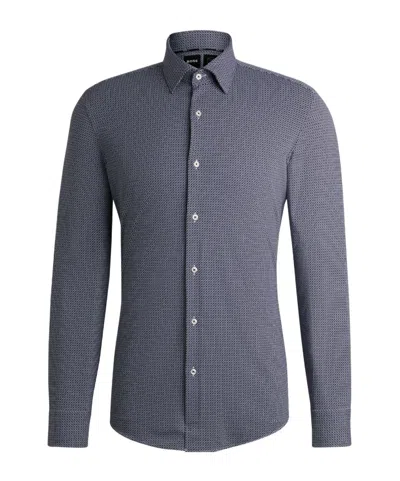 HUGO BOSS GEOMETRIC-PRINT SHIRT