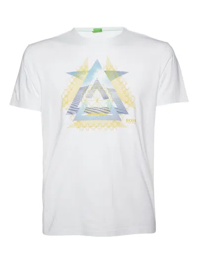 Pre-owned Hugo Boss Geometric-print T-shirt