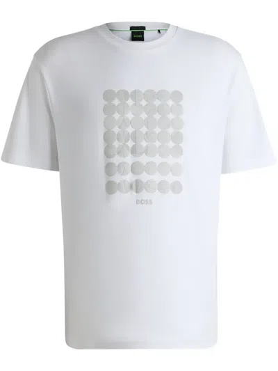 HUGO BOSS GEOMETRIC-PRINT T-SHIRT