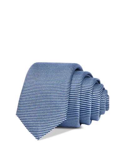 Hugo Boss Geometric Skinny Tie In Light Pastel Blue