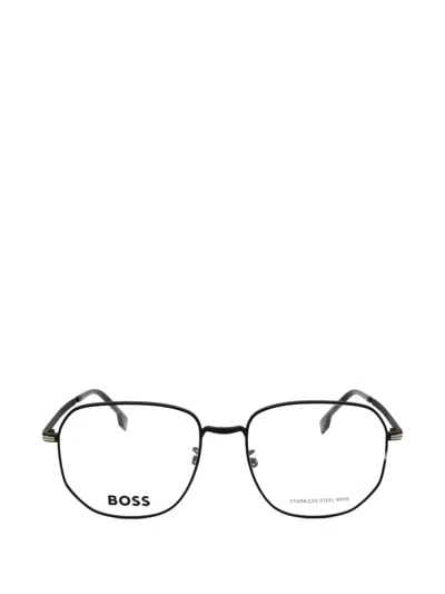 Hugo Boss Geometric-frame Glasses In Black