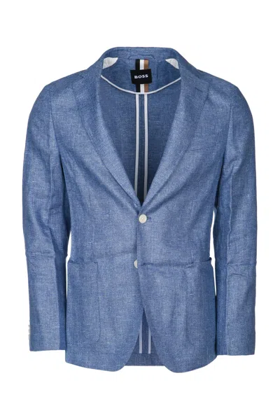 Hugo Boss Boss Jackets And Vests In Blue