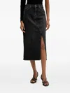 Hugo Boss Goja Belt-loop Midi Skirt In Black