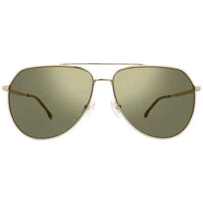 HUGO BOSS GOLD MIRROR PILOT MEN'S SUNGLASSES BOSS 1447/S 0J5G/WM 61