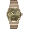 Hugo Boss Gold Stainless Steel Dress Watch In Green