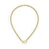Hugo Boss Gold Stainless Steel Necklace In Gold