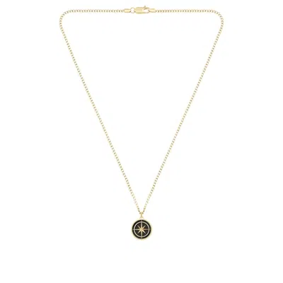 Hugo Boss Gold-tone Necklace With Medallion Pendant