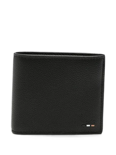 Hugo Boss Grained Bifold Wallet In Black