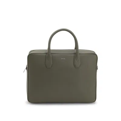 Hugo Boss Grained Document Case With Logo Lettering
