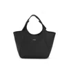 Hugo Boss Grained-leather Tote Bag With Logo Lettering In Black