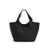 Hugo Boss Grained-leather Tote Bag With Logo Lettering In Black