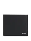 Hugo Boss Black Bifold Signature Details Wallet In Black