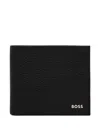 Hugo Boss Black Bifold Signature Details Wallet In Black