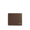 Hugo Boss Grained Leather Wallet In Brown