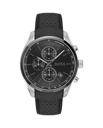 Hugo Boss Grand Prix 44 Chronograph, 44mm In Black/black