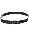 Hugo Boss Boss Ronnie Grained Leather Belt In Black