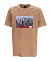 Hugo Boss Graphic-print Cotton T-shirt In Nude