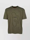 Hugo Boss Graphic Print Crew Neck Short Sleeves T-shirt In Green