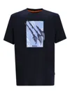 Hugo Boss Men Blue Crew-neck T-shirt, S Luxury T-shirts For Men Darveys In Black