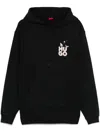 Hugo Boss Graphic-print Hoodie In Black
