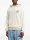 Hugo Boss Graphic-print Hoodie In Neutral