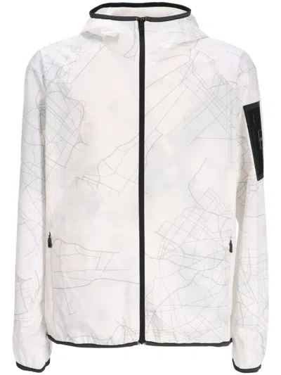 Hugo Boss Graphic-print Jacket In White