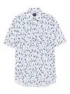 Hugo Boss Graphic-print Shirt In White