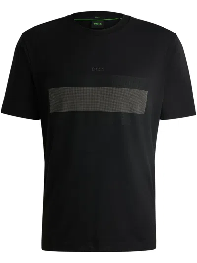 Hugo Boss Graphic-print Short-sleeve T-shirt In Black