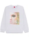 Hugo Boss Women's After Nightfall Cotton Sweatshirt In Grey