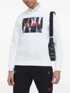 Hugo Boss Graphic-print Sweatshirt In White