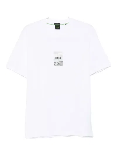 Hugo Boss Graphic-print T-shirt In White