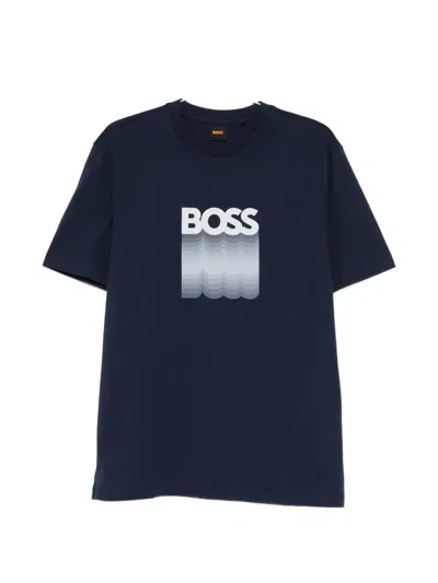 Hugo Boss Graphic-print T-shirt In Animal Print